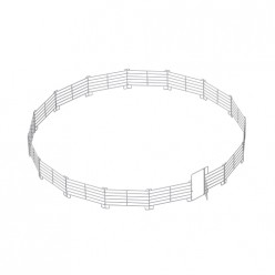 Kruhová jízdárna z ohradních panelů 3 m, pr. 15,2 m