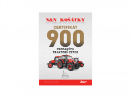 2017 Certifikát za 900 prodaných traktorů Zetor - 