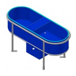 Kapacitní napajecí žlab - temperovaný