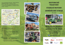 HISTORICKÉ TRAKTORY 13.9.2025 - Pozvánka na 13.9.2025 (Galerie obr. 2)