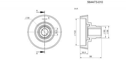Kužel spojky holý -  (Galerie obr. 1)