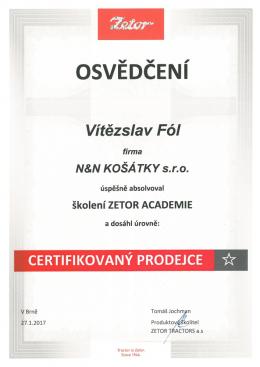 VÍTĚZSLAV FÓL - Zetor - Certifikovaný prodejce