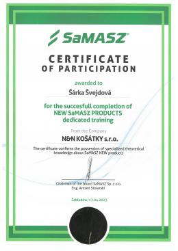 ŠÁRKA ŠVEJDOVÁ - Školení SaMASZ 17. 4. 2023
