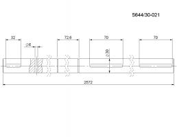 Hřídel hnací hlavní (pohon) délka 2557 mm - 564430021 (Galerie obr. 1)