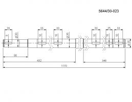 Hřídel hnací (tažných kol) délka 1175 mm - 564430023 (Galerie obr. 1)
