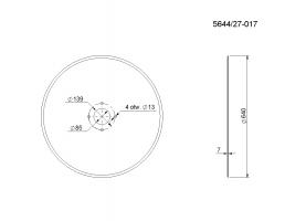 Krojidlo 4 dírové, průměr 640mm, otvor 85 mm, rozteč 10 mm a 13 mm - 5644270170 (Galerie obr. 1)