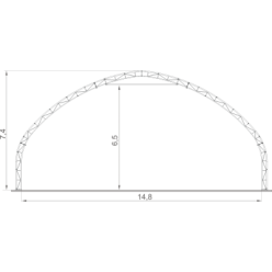 Hala na balíky 15 m