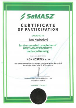JANA NEZBEDOVÁ - Školení SaMASZ 17. 4. 2023