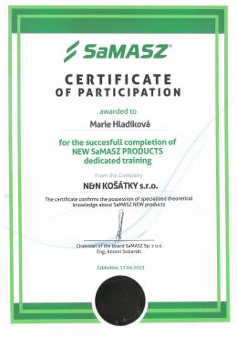 MARIE HLADÍKOVÁ - Školení SaMASZ 17. 4. 2023