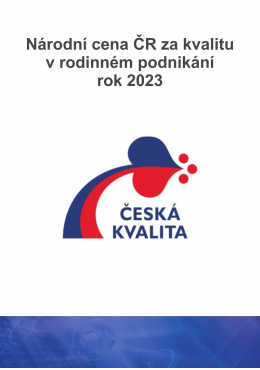 Národní cena ČR za kvalitu v rodinném podnikání rok 2023 - 